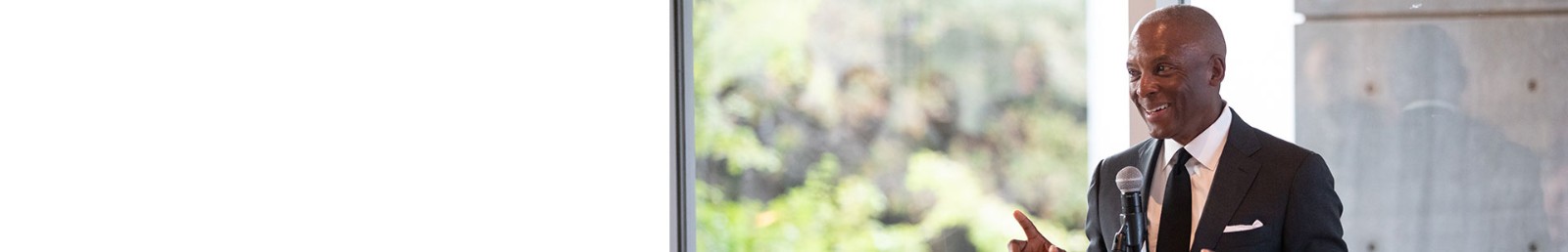 Chris Womack speaking at Woodruff Arts Center