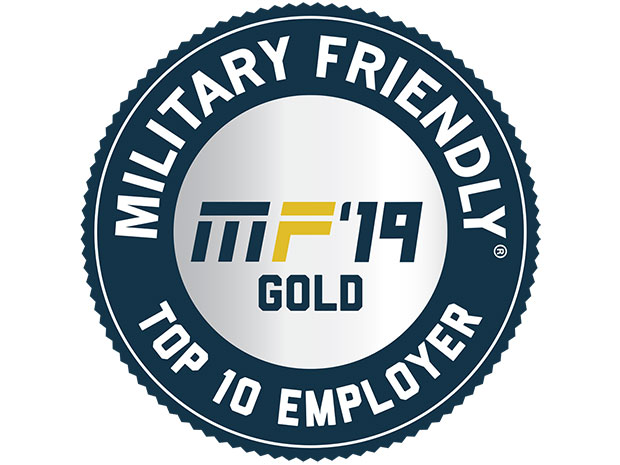 Military Friendly Top 10 Employer 2019