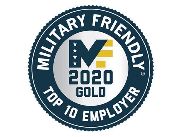 2020 Military Friendly Top 10 Employer Award