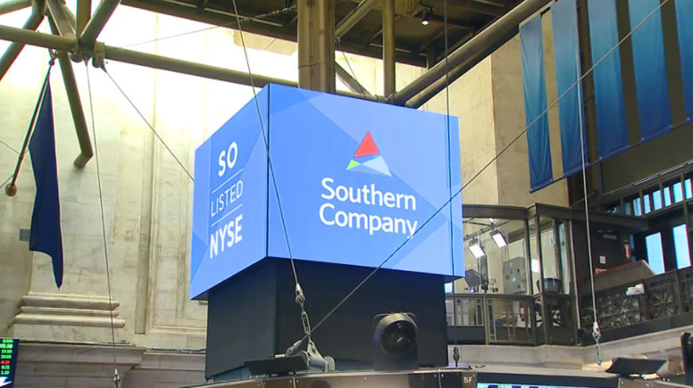 Southern Company logo and graph
