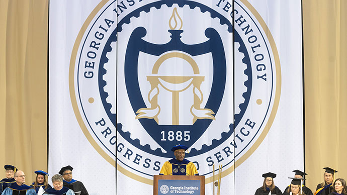 Chris Womack gives commencement speech at Georiga Tech graduation