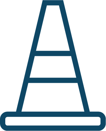 Traffic cone icon