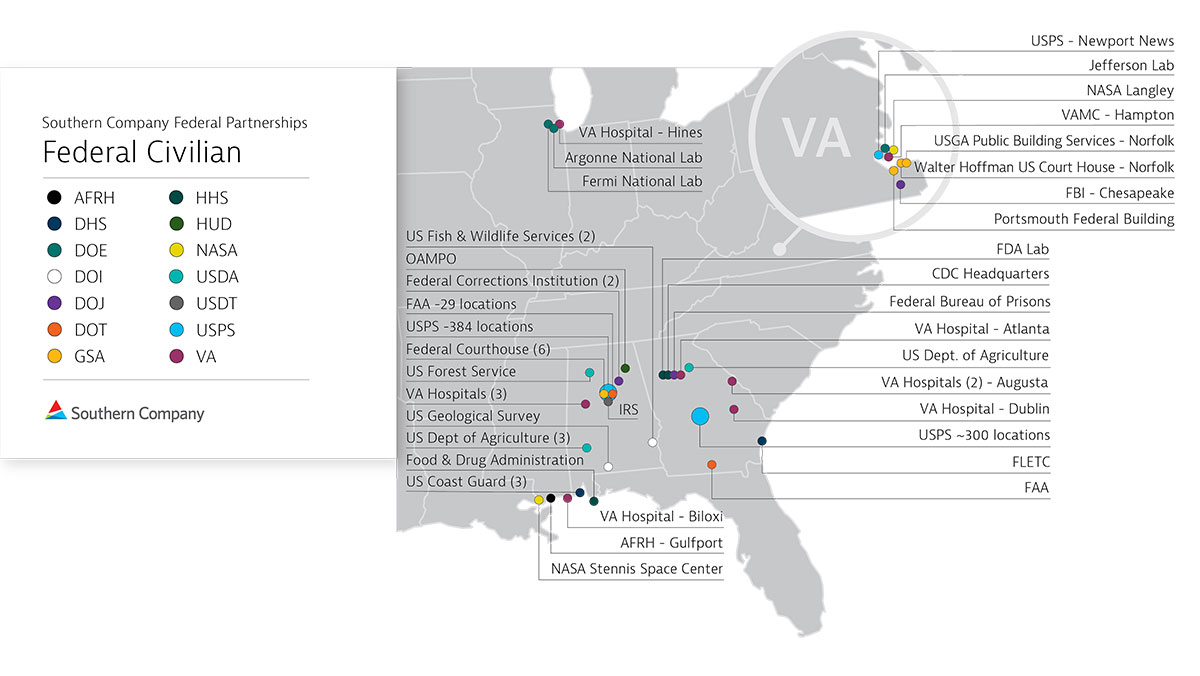 Federal Civilian Map