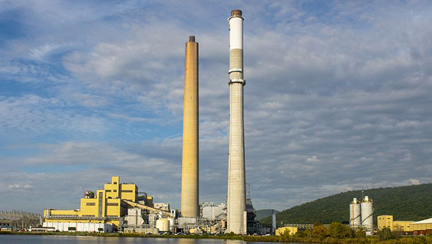 Waste management segment of electricity generating facility
